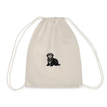 Havanese Dog Icon - Drawstring Bag - nature - Front