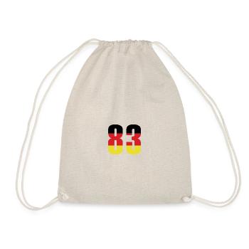 Maillot 83 Numéro Allemagne - Sac de sport léger - nature - Devant