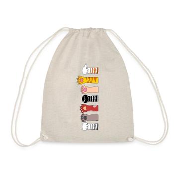 Cat's Paws - Drawstring Bag - nature - Front