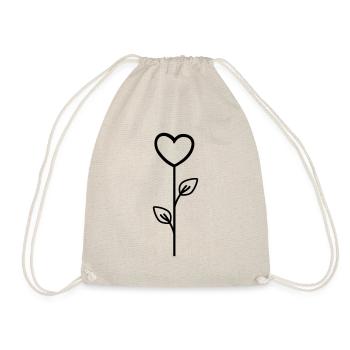 Fleur rose - Sac de sport léger - nature - Devant