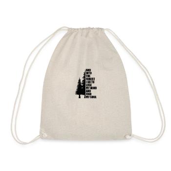 Mountain Adventure Gift Saying Mountaineering Hiking - Drawstring Bag - nature - Front