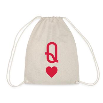 Lady heart - Drawstring Bag - nature - Front