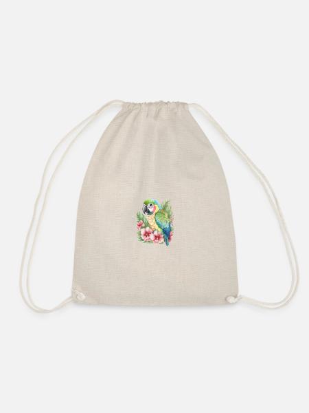 colorful parrot - Drawstring Bag - nature