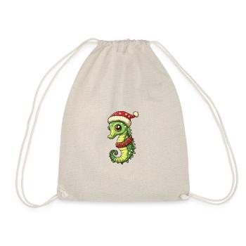 Bande dessinée de Noël hippocampe - Sac de sport léger - nature - Devant