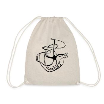 tattoo-SternAnker, Muster, Pattern - Turnbeutel - Natur - Vorne