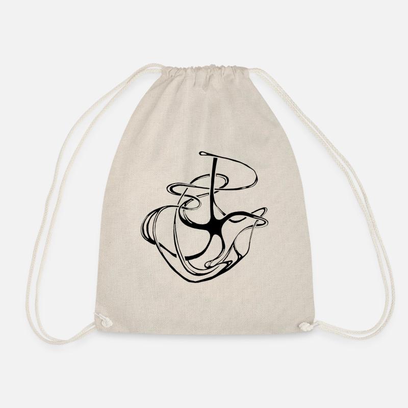 tattoo-SternAnker, Muster, Pattern - Turnbeutel - Natur