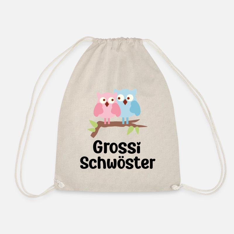 Grossi Schwöster Schweizdeutsch Schweiz - Turnbeutel - Natur