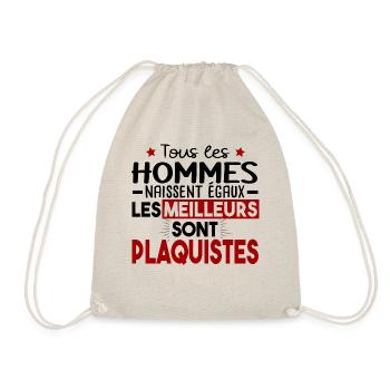 Plaquiste Métier Cadeau Humour - Sac de sport léger - nature - Devant