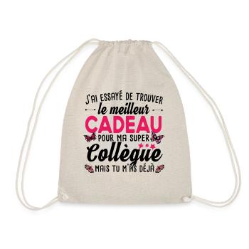 Collègue Collègues Femme T-shirt Mug Cadeau - Sac de sport léger - nature - Devant