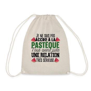 Pastèque Fruit Relation Cadeau Humour Rouge Vert - Sac de sport léger - nature - Devant