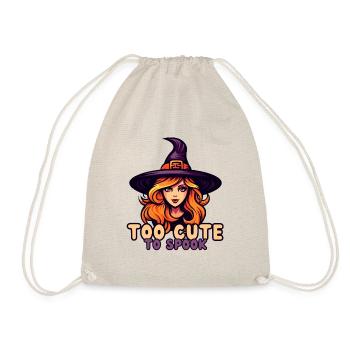 Halloween Witch - Too Cute to Spook! - Drawstring Bag - nature - Front