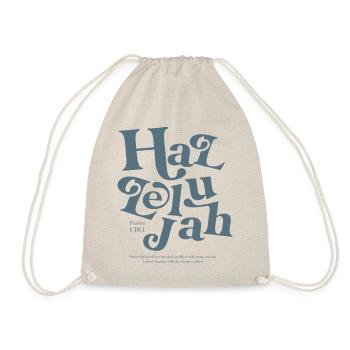 Motif de psaume en lettrage de l’Alléluia - Sac de sport léger - nature - Devant