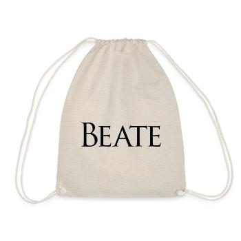 Beate black - Drawstring Bag - nature - Front