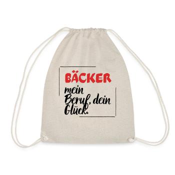 Bäcker - Mein Beruf, dein Glück. - Turnbeutel - Natur - Vorne