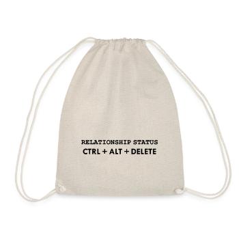 Beziehungsstatus CTRL ALT DELETE - Turnbeutel - Natur - Vorne