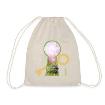 Country love with dog - Drawstring Bag - nature - Front