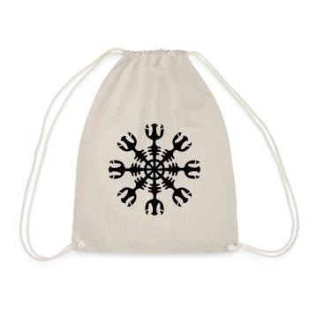 Aegishjalmur Helmet of Awe Viking Viking vikings - Drawstring Bag - nature - Front