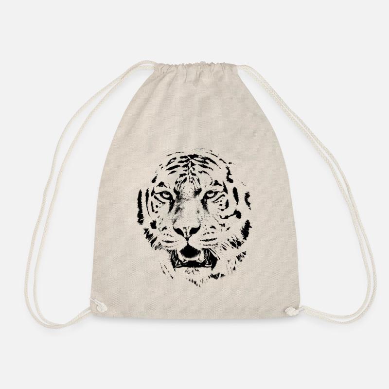 Tiger - Drawstring Bag - nature