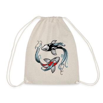 Poisson Koi Yin Yang - Sac de sport léger - nature - Devant