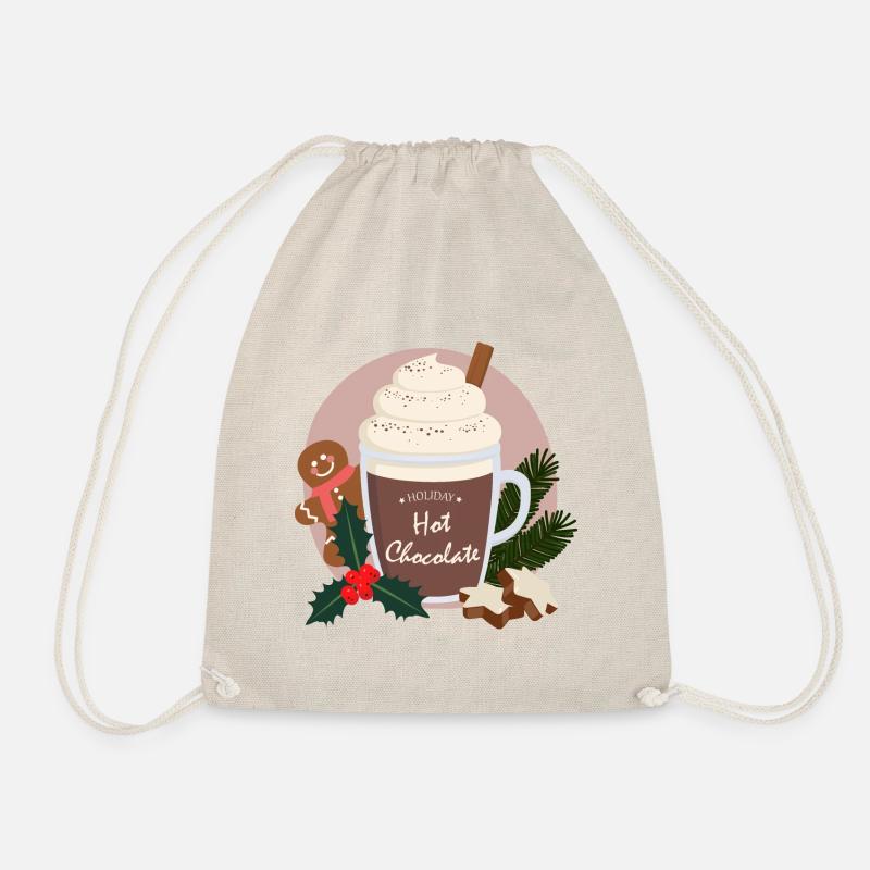 chocolat chaud de Noël - Sac de sport léger - nature