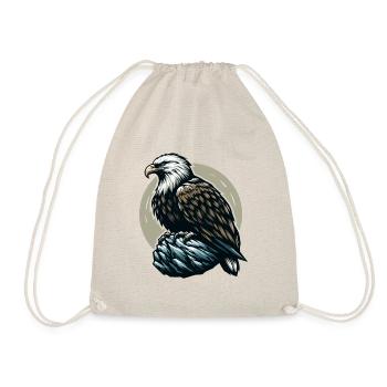 ADLER GREIFVOGEL HABICHT JÄGER FLUG MAJESTÄT FEDER - Turnbeutel - Natur - Vorne