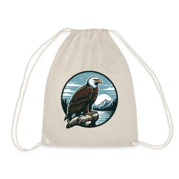 ADLER GREIFVOGEL HABICHT JÄGER FLUG MAJESTÄT FEDER - Turnbeutel - Natur - Vorne
