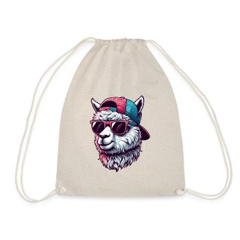 ALPAGA CAP LUNETTES COOL SKATER SPORT FOURRURE ANIMAUX - Sac de sport léger - nature - Devant
