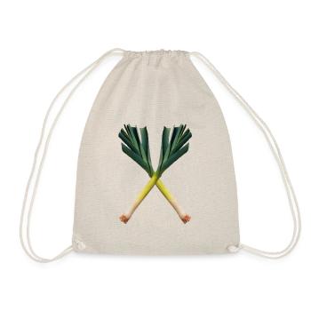 leek design - Drawstring Bag - nature - Front