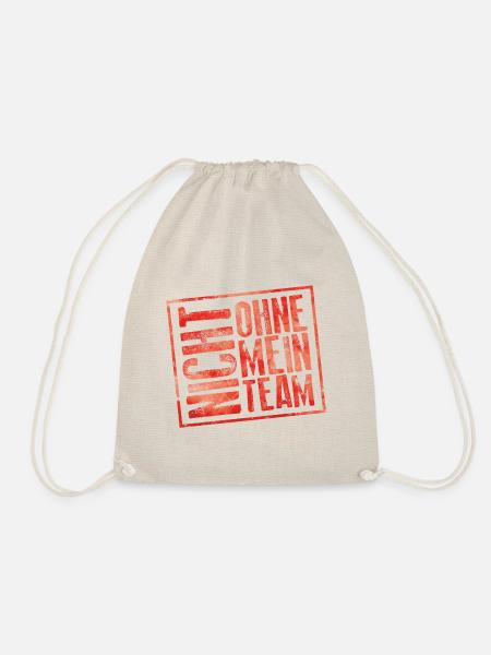 nicht ohne mein team - Turnbeutel - Natur