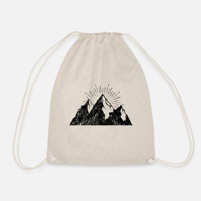 Berge Symbol Icon - Turnbeutel - Natur