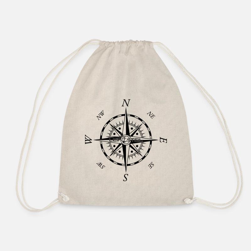 Compass - Wind Rose - Drawstring Bag - nature