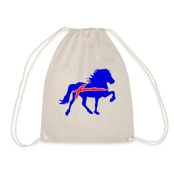Töltender Icelander - Drawstring Bag - nature - Front