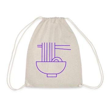 Ramen nouilles japonaises violette - Sac de sport léger - nature - Devant
