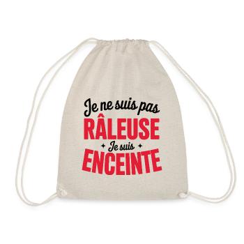 Grossesse Humour Maman Enceinte Raleuse - Sac de sport léger - nature - Devant