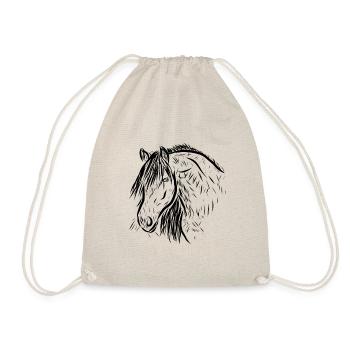Cheval - Sac de sport léger - nature - Devant