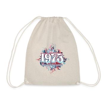 Birthday Party Woman 1973 50 Years Anniversary - Drawstring Bag - nature - Front