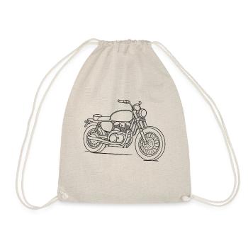 Motorrad - Turnbeutel - Natur - Vorne