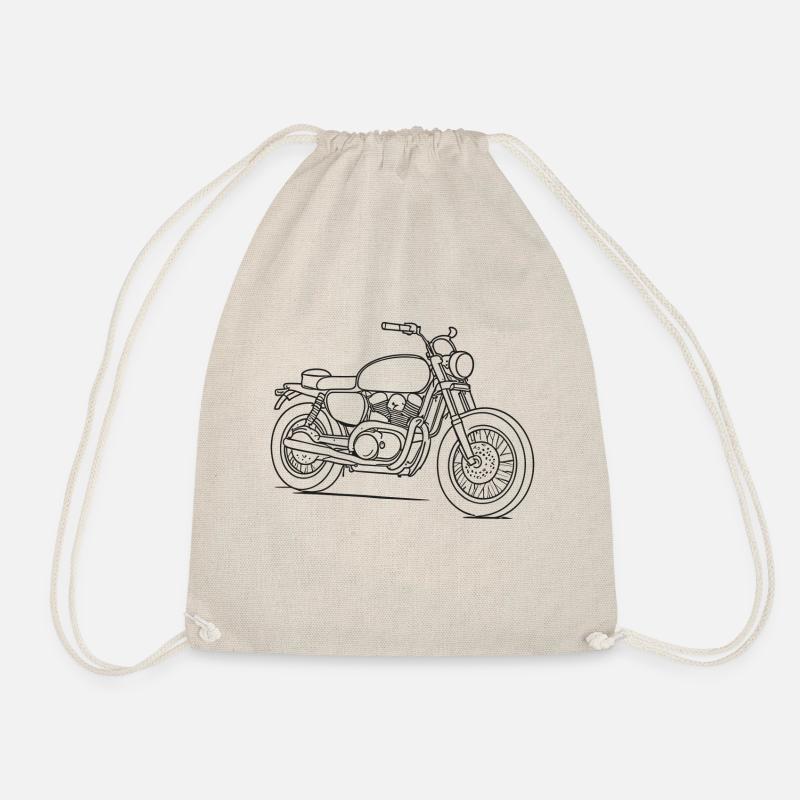 Motorrad - Turnbeutel - Natur