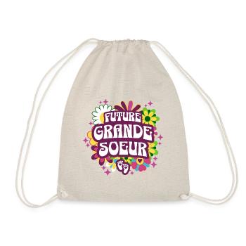 Annonce Bébé Surprise 2024 Future Grande Soeur - Sac de sport léger - nature - Devant