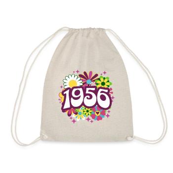 Hippi 70 Ans Femme Anniversaire 1956 - Sac de sport léger - nature - Devant