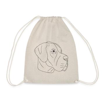 Deutsche Dogge - Turnbeutel - Natur - Vorne