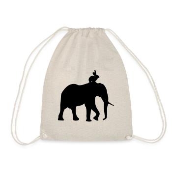 hase elefant - Sac de sport léger - nature - Devant