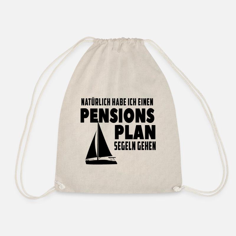 Retirement sailing - Drawstring Bag - nature