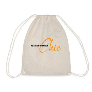 T-shirt décoration été je suis d'humeur chic - Sac de sport léger - nature - Devant