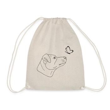 Jack Russell Terrier mit Schmetterling - Turnbeutel - Natur - Vorne