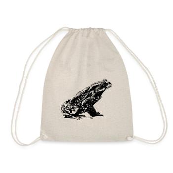Crapaud / Bufo Bufo / Graphique - Sac de sport léger - nature - Devant