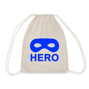 Blue Hero Mask. - Drawstring Bag - nature - Front