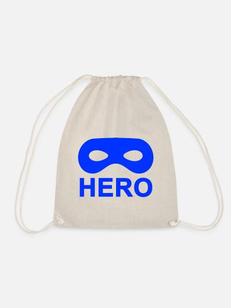 Blue Hero Mask. - Drawstring Bag - nature
