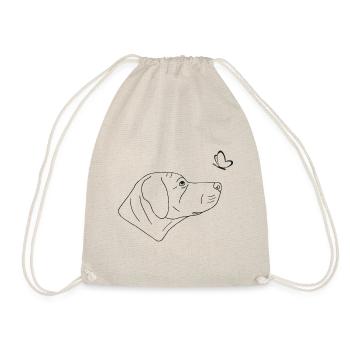 Rhodesian Ridgeback mit Schmetterling - Turnbeutel - Natur - Vorne