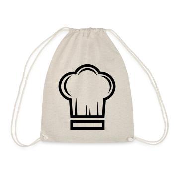 Cuisinier au chapeau de chef - Sac de sport léger - nature - Devant